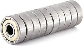 Qcwwy 10-teilige Metallgeschirmte 626ZZ-Kugellager, Miniaturlager aus Kohlenstoffstahl, Hardware-Lager