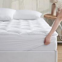 R.SHARE Čiužinio užvalkalas 180 x 200 cm, minkštas čiužinio užvalkalas 180 x 200 cm, kvėpuojantis 360°, storas čiužinio užvalkalas, kurį galima skalbti, 3D tinklelio užvalkalas Čiužinio užvalkalas, "Eco-Tex-White", baltos spalvos