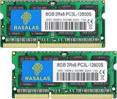 Rasalas DDR3 16GB rinkinys (2 x 8GB) DDR3 1600MHz PC3L-12800S Non ECC Unbuffered 1.35V CL11 2Rx8 Dual Rank SODIMM atmintis nešiojamiesiems kompiuteriams