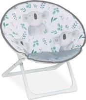 Relaxdays Moonchair Vaikiška sulankstoma kėdutė Koala H 47 x W 50 x D 48 cm Vaikiška kėdutė Lauko ir vidaus kėdutė Vaikiška kėdutė Spalvota