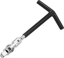 RichVibe T-Griff für Zündschlüssel-Set, 14 mm, 16 mm, 18 mm, 21 mm, aus 45# Stahl mit rostfreier Oberfläche, ergonomischer T-förmiger Griff, einfaches Drehmoment