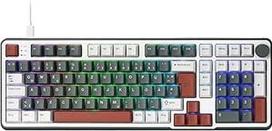 RK ROYAL KLUDGE C98 DE HE Mechaninė žaidimų klaviatūra, Hall efekto magnetinis jungiklis, "Hot-Swap", 95 % laidinis RGB, reguliuojamas greitasis trigerio įjungimas, 8K apklausos greitis, "Pro Web Driver Mac" ir "Win, QWERTZ