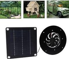 Saulės energiją naudojantis 20 W tyliai veikiantis saulės ventiliatorius, skirtas mažiems namams, vištidėms, pašiūrėms, naminių gyvūnėlių nameliams, langų vėdinimui