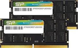 Silicon Power DDR5 64GB (2x32GB) 4800MHz (PC5-38400) 262-pin CL40 1.1V SODIMM Non-ECC Nešiojamųjų kompiuterių operatyvioji atmintis SU064GBSVU480F22AB