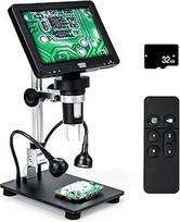 Skaitmeninis mikroskopas MT2, 7 colių IPS 1080P USB mikroskopas, palaikantis iki 1200x skaitmeninį didinimą, nuotraukas ir vaizdo įrašus su nuotolinio valdymo pultu, 32G TF, HDMI litavimo mikroskopas, suderinamas su