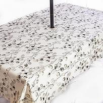 Sodo staltiesė PVC nuvalyti valyti nerūdijančio plieno staltiesė su skėčiu skylė Gražus eukaliptas 200x140cm