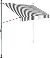 SONGMICS tentas su spaustukais, 250 cm, pilkai baltas