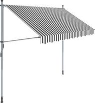 SONGMICS tentas su spaustukais, 300 cm, pilkai baltas