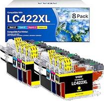 Spausdintuvų kasetės LC422XL LC422 XL Large Suderinamos su Brother LC422 LC422XL LC-422XL LC-422XLVAL Kasetės, skirtos Brother MFC-J5740DW MFC-J6940DW kasetėms MFC-J5340DW MFC-J5340DW MFC-J5345DW MFC-J6540DW spausdintuvams