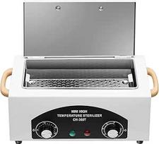 Sterilizatorius instrumentams, 220°C 300W karšto oro sterilizatorius su laikmačiu ir rankenomis, karšto oro sterilizatorius kosmetikai, pėdų priežiūros studijoms, kirpykloms, kirpykloms