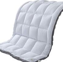 SUFUEE Dvigubas čiužinys Topper Premium Pliush Luxury Down Alternative Pillow 2" itin storas čiužinio užvalkalas (39" x 75")