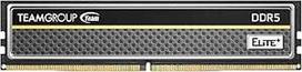 TEAMGROUP Elite Plus DDR5 16GB 5200MHz PC5-41600 CL42 Unbuffered Non-ECC 1.1V UDIMM 288 kontaktų staliniams kompiuteriams skirta operatyvioji atmintis (juoda) - TPBD516G5200HC4201