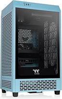Thermaltake The Tower 200 Turquoise Mini-ITX vertikali vitrina Grūdintas stiklas 2 x CT140 Iš anksto sumontuotas 280 mm AIO Palaiko iki 380 mm GPU