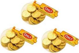 Tik šokoladinės monetos Auksinės monetos Piratų lobio monetos Pinigai Šokoladas 3 x 100 g