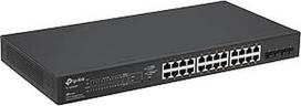 TP-LINK - NETWORKING TL-SG2428P 24 prievadų gigabitinis valdomas PoE komutatorius su 4 SFP lizdais (250 W, centrinis debesijos valdymas, integruotas "Omada SDN", IPv6, saugus tinklas), juodas, verslo tinklas