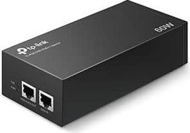 TP-Link TL-POE170S PoE++ injektorius (2 gigabitiniai prievadai, suderinamas su 802.3af /at/bt, bendra galia iki 60 W, montuojamas ant sienos ir stalinio kompiuterio, "Plug and Play"), juodas