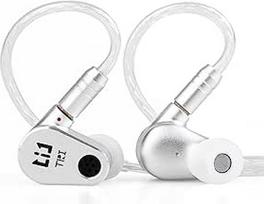 TRI DRACO 2DD "HiFi IEM" atviros ausinės į ausis su priekine ertme Galingos vidutinių dažnių ausinės su pasidabruotu variniu laidu muzikos grupei