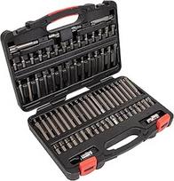 TRX-Star*/Security TRX-Star*/Hex/Ribe/Spline bitų rinkinys 74 vnt. 3/8" ir 1/2" Sq Drive