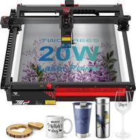 Twotrees TS2-20W lazerinis graviravimo aparatas, 130W didelės energijos lazerinis graviravimo aparatas, 20W galios lazerinis pjaustytuvas ir graviravimo aparatas "pasidaryk pats" lazerinis graviravimo aparatas medienai/metalui/stiklui