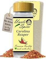 UNCLE SPICE® Carolina Reaper Flakes - 35 g aštriausios pasaulyje aitriosios paprikos dribsnių elegantiškame prieskonių indelyje - Gringo Killer - aitriosios paprikos, susmulkintos aitriosios paprikos dribsniai, 1,5 mln.