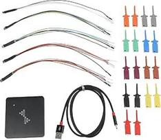 USB loginis analizatorius PC, operacinė sistema, skirtas Linux, 16 kanalų dvigubam moduliui su 256MB SDRAM, Tip-Schnittstelle, 16G srauto mėginių ėmimas, WinXP-Win10