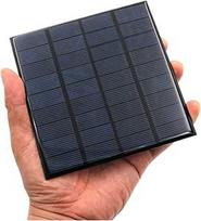VCHICS 1 Stück 9 V 2W Solarbatterie 115 mm * 115 mm Solarpanel im Freien tragbare Solarlade einen Bereich DIY for Licht 18650