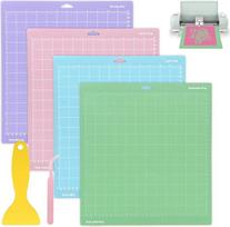 VEGCOO 4 pjaustymo kilimėlių rinkinys 12 x 12 colių, skirtas "Cricut Maker/Maker3/Explore 3/Air 2/Air/One", idealūs įvairiaspalviai priedai