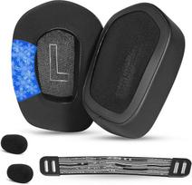 Vėsinančios gelinės ausų pagalvėlės Pakaitinės ausinės, suderinamos su "Logitech G733 G535 G335" belaidėmis žaidimų ausinėmis G733 Pakaitinės ausinių pagalvėlės, ypač storos (G733 IS Black)