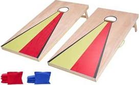 VEVOR Cornhole žaidimo rinkinys (1255 x 600 x 302 mm) Cornhole žaidimo lentos Nešiojama medžio masyvo metimo lenta Cornhole žaidimas suaugusiesiems, įskaitant 8 pupelių maišus ir rankeną sodo kiemo kempingui