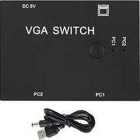 VGA komutatorius, 2 kompiuterių 1 monitoriaus jungiklis VGA komutatoriaus dėžutė USB skirstytuvas Duomenų sinchronizavimas kompiuteriui Kompiuteris Nešiojamasis kompiuteris Stalinis monitorius Drucker Tastatur Skeneris Maus U Laufwerk Nešiojamieji kompiut