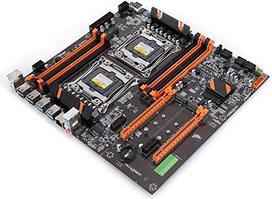 X99 dviejų lizdų stalinių kompiuterių pagrindinė plokštė DDR4 PCI-E SATA3.0 RJ45 NVME M.2 I/O PS/2 E5CPU ATX žaidimų pagrindinė plokštė su geležine plokšte ir PIN kabeliu