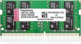 Yongxinsheng DDR4 2400MHz 8GB nešiojamojo kompiuterio RAM PC4-19200 SODIMM Non-ECC Unbuffered 1.2V 2Rx8 Dual Rank 260-Pin CL17 PC kompiuterio atminties modulis Atmintis