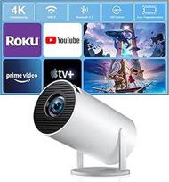 ZDSSY mini projektorius, mažas 4K, palaikantis 1080P, projektorius su "WiFi 6" ir "Bluetooth 5.2", automatinio fokusavimo/trapezoidinės korekcijos funkcija, integruotos projektoriaus programos, skirtas "Android"/"iPhone"/"PC"/"Mac"/"Switch"/"PS5