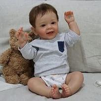 ZIYIUI Reborn Baby Doll, 22 colių, 55 cm, minkšta vinilinė silikoninė realistinė kūdikio lėlė, tikroviška reborn kūdikio mergaitė, rankų darbo naujagimio tikra kūdikio lėlė.