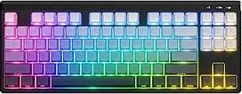 ZIYOU LANG M87V2 trijų režimų žaidimų klaviatūra - belaidė, "Bluetooth", laidinė, RGB apšvietimas, minkšti silikoniniai tylūs jungikliai, šoninis klavišų apšvietimas, 4000 mAh baterija, 87 klavišų kompaktiškas išdėstymas