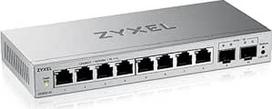 Zyxel tinklo komutatorius 8 prievadų | Web Managed Gigabit LAN Switch | 2X SFP Uplinks | QoS, Link Aggregation, VLAN, IGMP Snooping | Fanless | Desktop [GS1200-10v3]