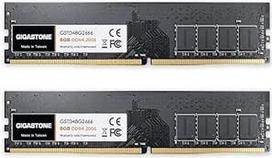 [DDR4 RAM] "Gigastone Desktop RAM" 16GB (2x8GB) DDR4 RAM 16GB DDR4-2666MHz PC4-21300 CL19 1.2V UDIMM 288 Pin/Pin Unbuffered Non-ECC Kompiuterių atmintis RAM (tik staliniams kompiuteriams)