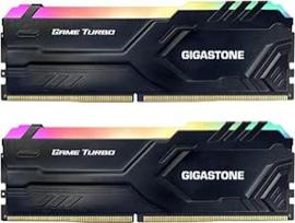 【RGB RAM DDR4】GIGASTONE Game Turbo 8GB x 2 (16GB rinkinys) DDR4 3600 MHz PC4-28800 CL 18-22-22-42 Intel XMP 2.0 AMD Ryzen 1.35V UDIMM 288-Pin unbuffered Non-ECC Desktop hohe Leistung Speicher - Schwarz