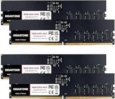 【DDR5 RAM】GIGASTONE 64GB rinkinys (4x16GB) DDR5 4800MHz PC5-38400 CL 40-40-40-77 1.1V UDIMM 288 Pin Non-ECC Unbuffered PC Desktop Only Memory Module Upgrade