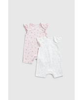 MOTHERCARE šliaužtinukas trumpomis rankovėmis, 2vnt., GF079