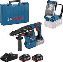 "Bosch Professional" GBH 18V-26 F akumuliatorinio gręžimo su plaktuku sistema ir akumuliatoriaus lemputė GLI VariLED (įskaitant 2x GBA 18V 4.0Ah, GAL 18V-40, gylio ribotuvą, gręžimo griebtuvą be rakto, dėklą "Craft Case") - išskirtinis "Amazon" pasiūlymas