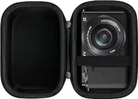 "Canboc" dėklas "Sony Alpha ZV-E10/ZV-E10L" APS-C veidrodiniam skaitmeniniam fotoaparatui, 4K vaizdo įrašams skirtas dėklas, tinka 16-50 mm objektyvui, juodas