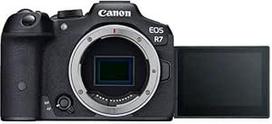 "Canon EOS R7" beveidrodis fotoaparatas (DSLR patobulinimas, hibridinis fotoaparatas, 4K/30p vaizdo įrašymas, iki 15 kadrų per sekundę, "WiFi", "Deep Learning Dual Pixel CMOS AF II" fokusavimo sistema) Juodas