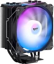 "darkFlash Z4Pro Mist" procesoriaus aušintuvas, 120 mm "Single Tower", TDP 200 W, 4 × 6 mm šiluminiai vamzdeliai, ARGB PWM kompiuterio ventiliatorius, procesoriaus oro aušintuvas, suderinamas su "Intel LGA115x/12xx/17xx"; AMD AM4/AM5, 155 mm aukščio (juod