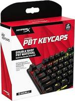"HyperX PBT" klavišų dangteliai - pilnas klavišų rinkinys, dvigubo atspaudo PBT medžiaga, angliškas (JAV) išdėstymas, 104, juodos spalvos