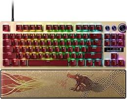 "Razer Huntsman V3 Pro Tenkeyless Counter-Strike 2 Dragon Lore" - analoginė optinė TKL E-Sport kompiuterio klaviatūra be skaitmeninės klaviatūros - Snap Tap - Rapid Trigger - QWERTY JAV išdėstymas | Dragon Lore