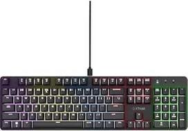 "Trust Gaming GXT 871 Zora" itališka QWERTY išdėstymo mechaninė klaviatūra