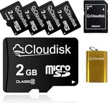 5 pakuotės "Micro SD" kortelės su "Micro SD" adapterio kortelių skaitytuvu Atminties kortelė didmeninė prekyba (2GB)