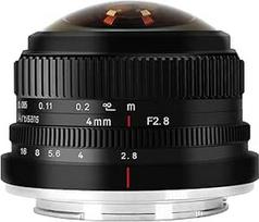 7Artisans 4 mm F2.8 "Fisheye" itin plataus kampo objektyvas APS-C rankinio fokusavimo pagrindinis objektyvas, suderinamas su M4/3 montavimo beveidrodžiais fotoaparatais Panasonic GH3 GH4 GF1 GM1 GM5 Olympus E-M1 E-M5 E-M10