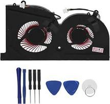 ASHATA GPU ventiliatorius, kompiuterio aušinimo ventiliatorius, efektyvus nešiojamojo kompiuterio ventiliatorius GS63VR GS73VR Pro BS5005HS-U2L1 Black